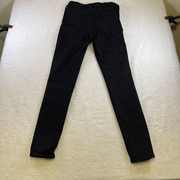 Old Navy Rockstar Super Skinny Mid Rise Black Stretch Denim Jeans Size 6 - Picture 2 of 11